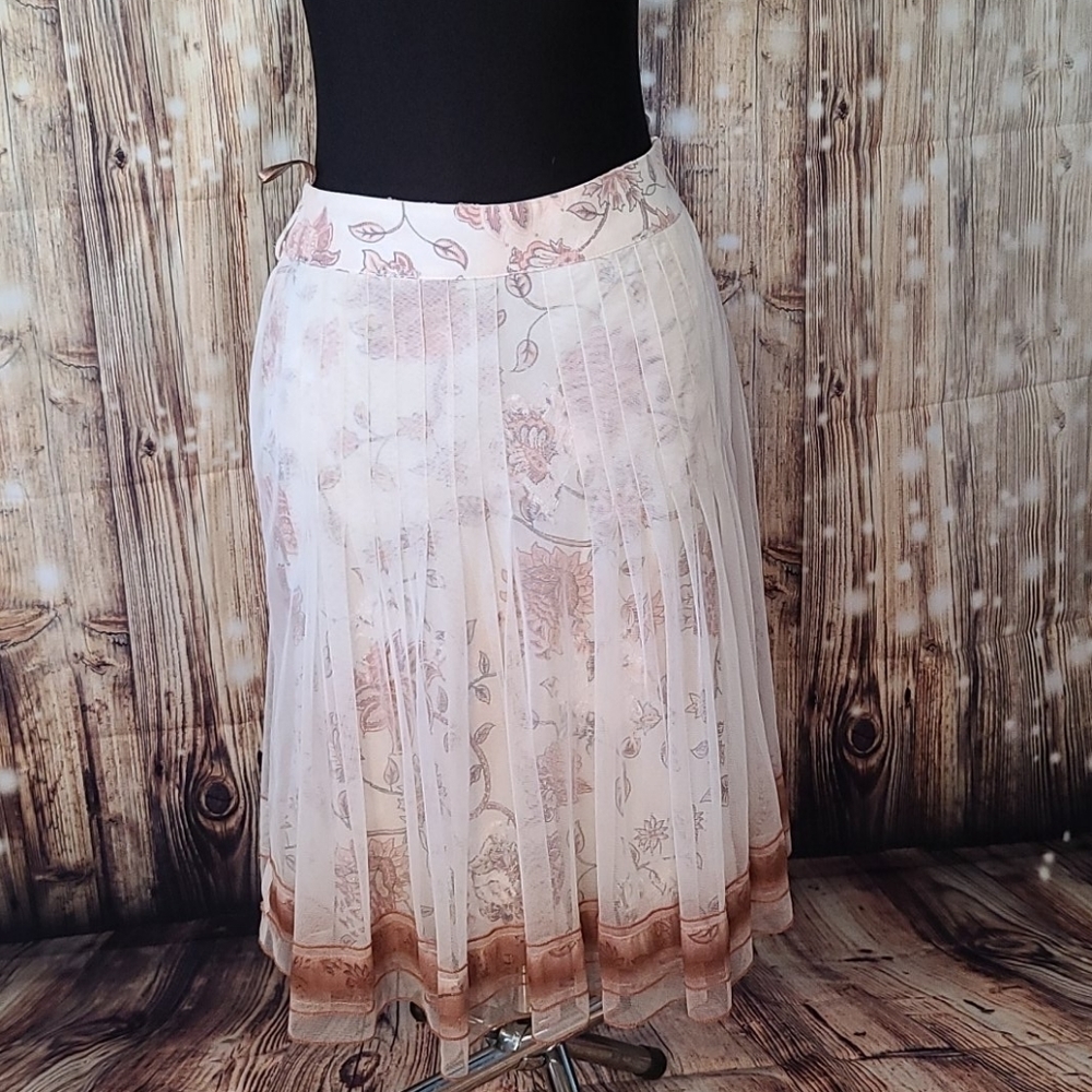 Polen Poe Tulle sheer Midi skirt Boho S
